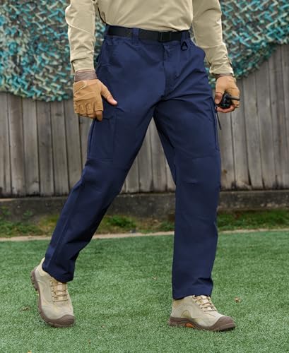 MOURCE Ripstop Work Pants for Men Stretch - Water Resistant Quick Dry Mens Tactical Pants with 9 Pockets2