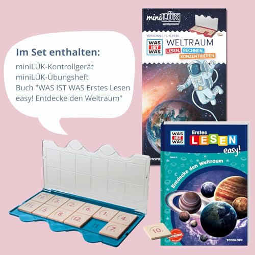 miniLÜK: Vorschule/1. Klasse miniLÜK-Set WAS IST WAS WELTRAUM ― Lesen, Rechnen, Konzentrieren (miniLÜK-Sets: Kasten + Übungsheft/e)