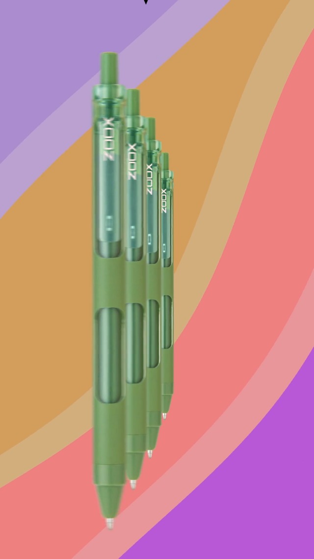 FLAIR Zoox E7 Gelschreiber, 0,7 Mm, 2 Stück – Wasserfeste Tinte, Schreibt Ohne Schmieren