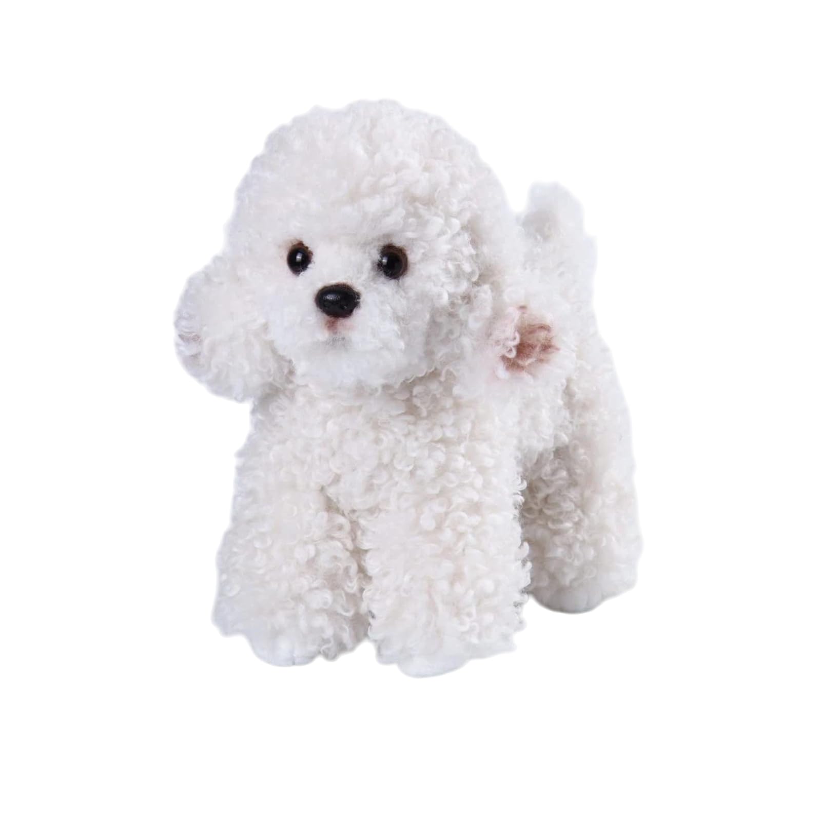 Amazon.co.jp: ホワイト プードル ぬいぐるみ シミュレーション 犬