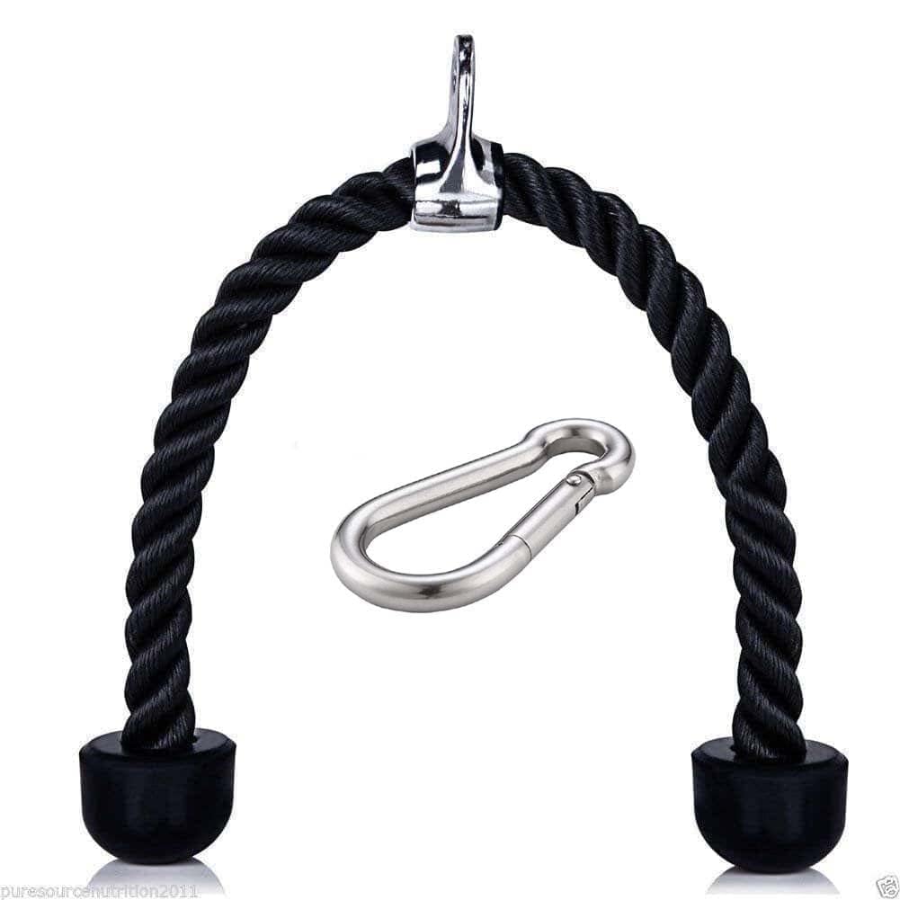 A.S. Sports & Fitness Fitness Attachment Cable Machine Pulldown Tricep Rope, 27 Inch Heavy Duty Coated Nylon Rope with Solid Rubber Ends (B0DFLR5479) Amazon Price History, Amazon Price Tracker