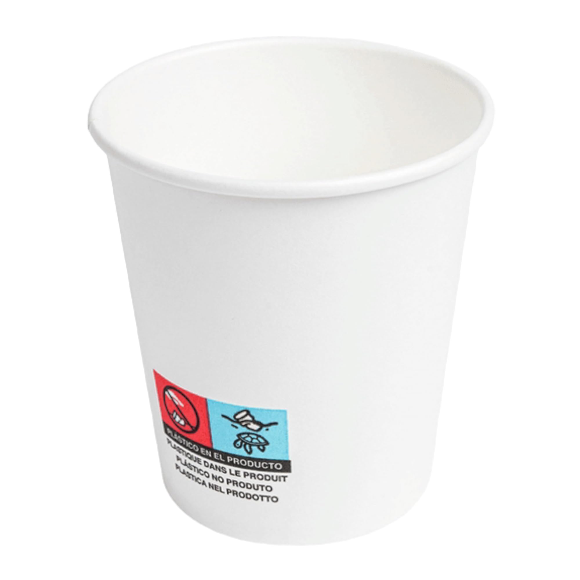 Générique 1000 bicchieri in cartone bianco da 20 cl, 7 oz per bevande calde e fredde, tazza usa e getta di qualità professionale, 200 ml