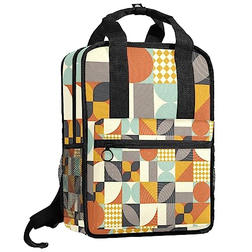 Sac à dos de forme géométrique multicolore pour filles et garçons
