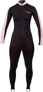 Henderson Lycra Printed Unisex Adults Jumpsuit Scuba Diving Wetsuit-Black / Pink-Small