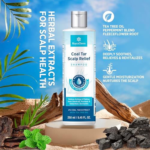 Roycederm COAL TAR DANDRUFF SHAMPOO Medicated Psoriasis Shampoo: 2% Coal Tar Extract Gel thumb #4