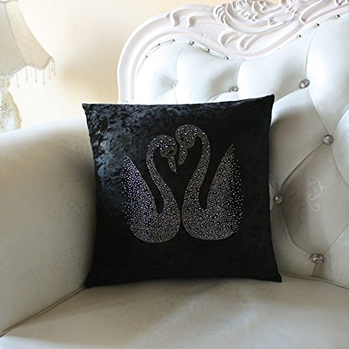 Coussin minimaliste velours or de haute qualité pour lit