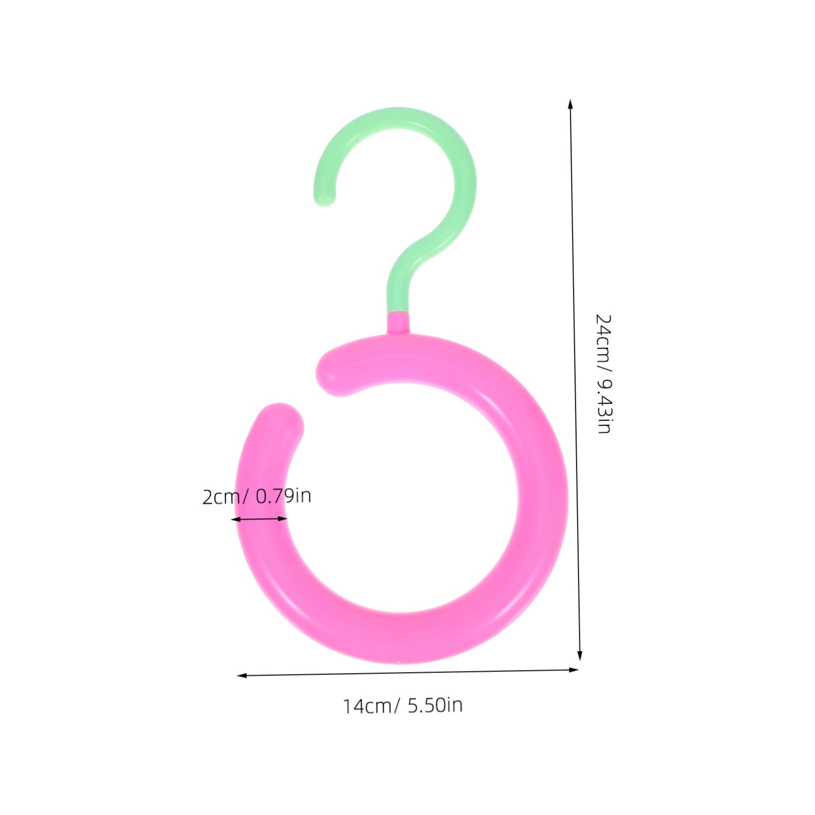 Homoyoyo 10pcs Multifunctional Scarf and Tie Hanger for Closet Non Slip Round Organizer Rack Space-Saving Belt and Purse Holder for Home Use