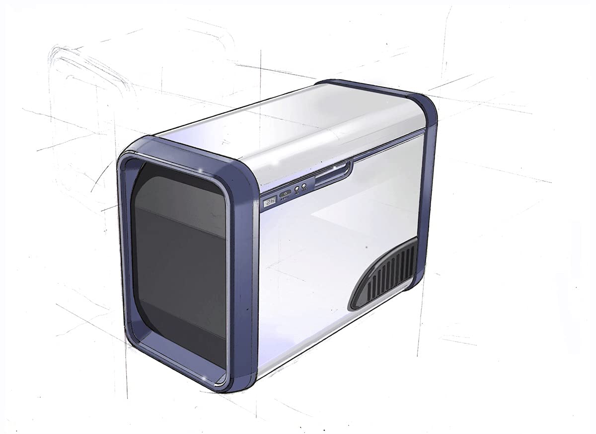 Mini refrigerador portátil para coche, 25 L, congelador, 12/24 V CC, 110 V/240 V CA, compresor para coche, refrigerador para exteriores (color: C, tamaño: 24 V, 110-220 V)