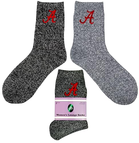 Alabama Crimson Tide Women's Lounge Socks (2 Pack)