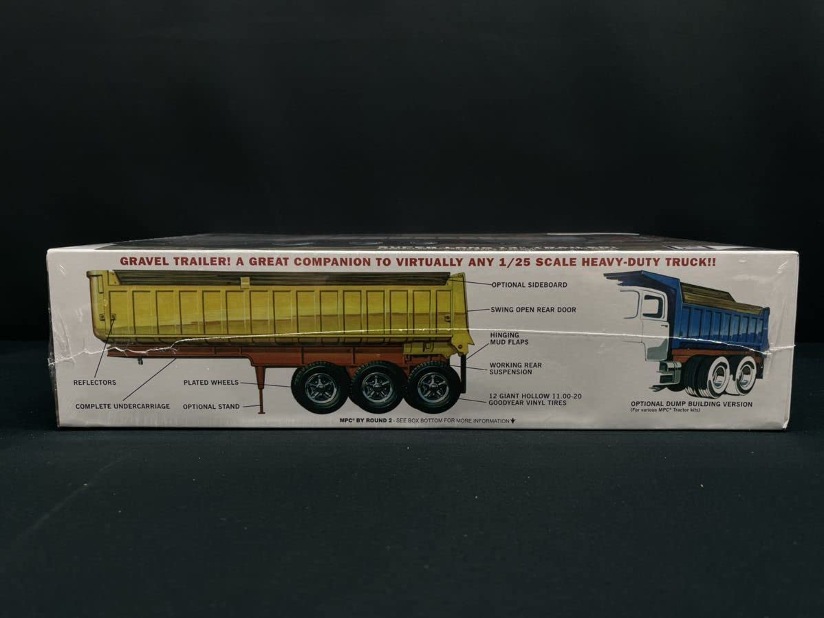 プラッツ 1/25 3軸グラベルトレーラー プラモデル MPC823 銀翼のファムー 車用品・バイク用品 中古非常に良いプラッツ 1