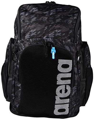 ARENA 45 Backpack Mochila De Natación 45l Team Allover  Unisex Adulto  Camo Black  TU