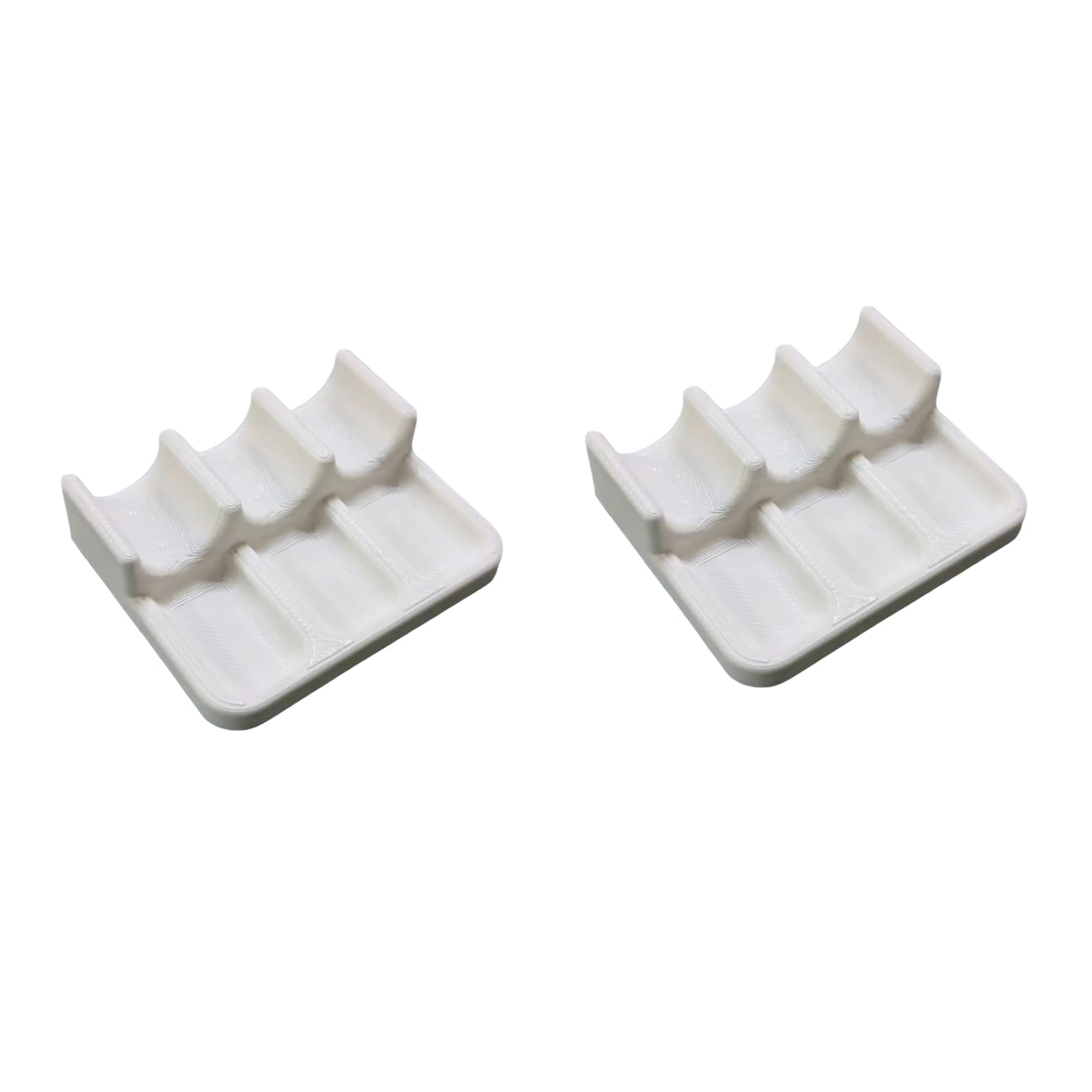 Obotsnoi 2Pcs 3D Printed Brush Stand Multifunctional Holder with Built in Paint Tray for Watercolor Oil Painting Artist Planner