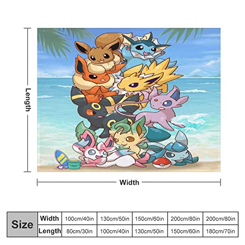 Kuareot Cartoon Throw Blanket Anime Blanket Cozy Warm Fuzzy Fluffy Weighted Blankets, Fits Sofa Chairs Bed Plush For Kids Adults,40X50 Inches #TOP1