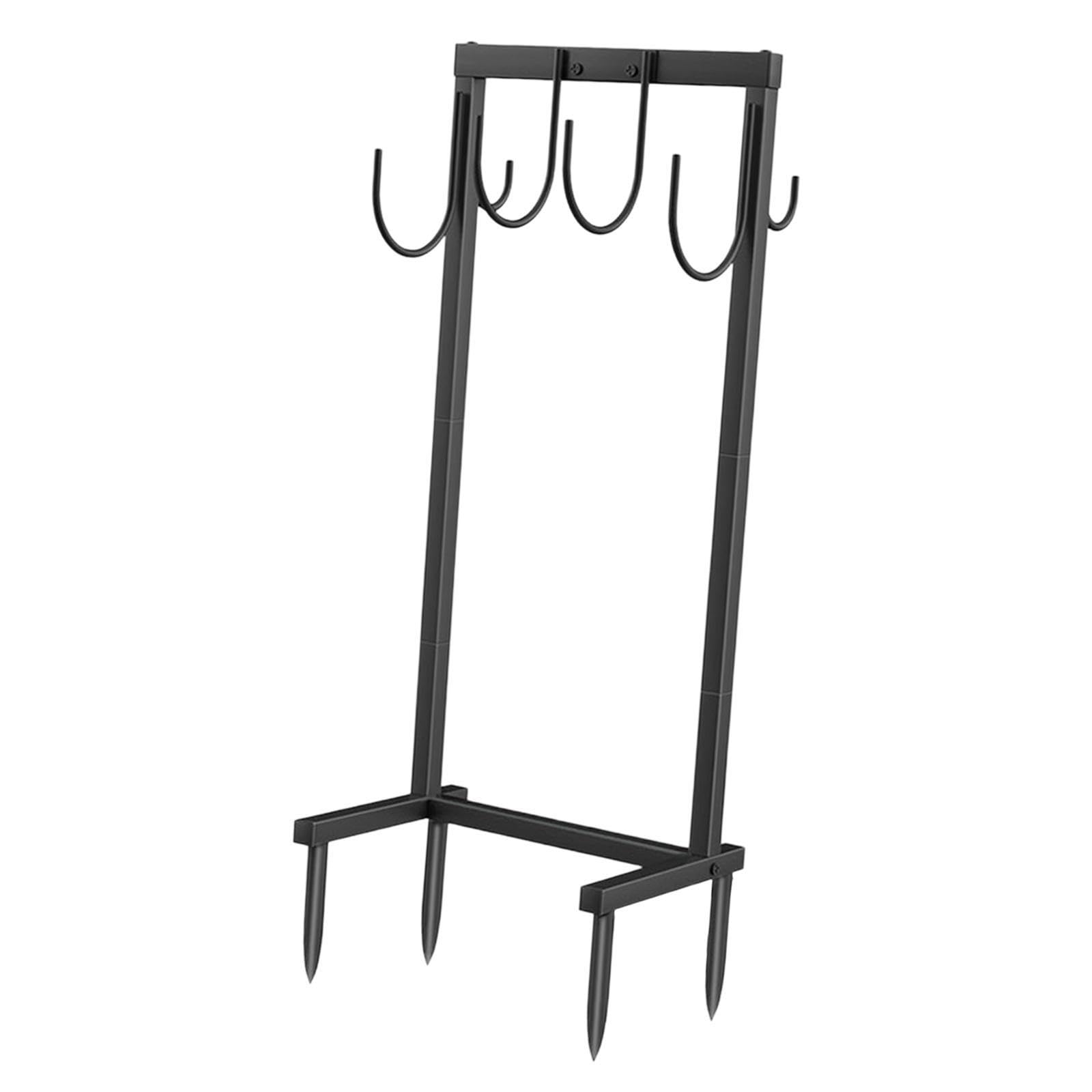 Support d'organisateur de tuyau debout robuste Solution de stockage pratique pour le support stockage dévidoir tuyau est destiné Pour aux outils jardinage dévidoir jardin, Noir,