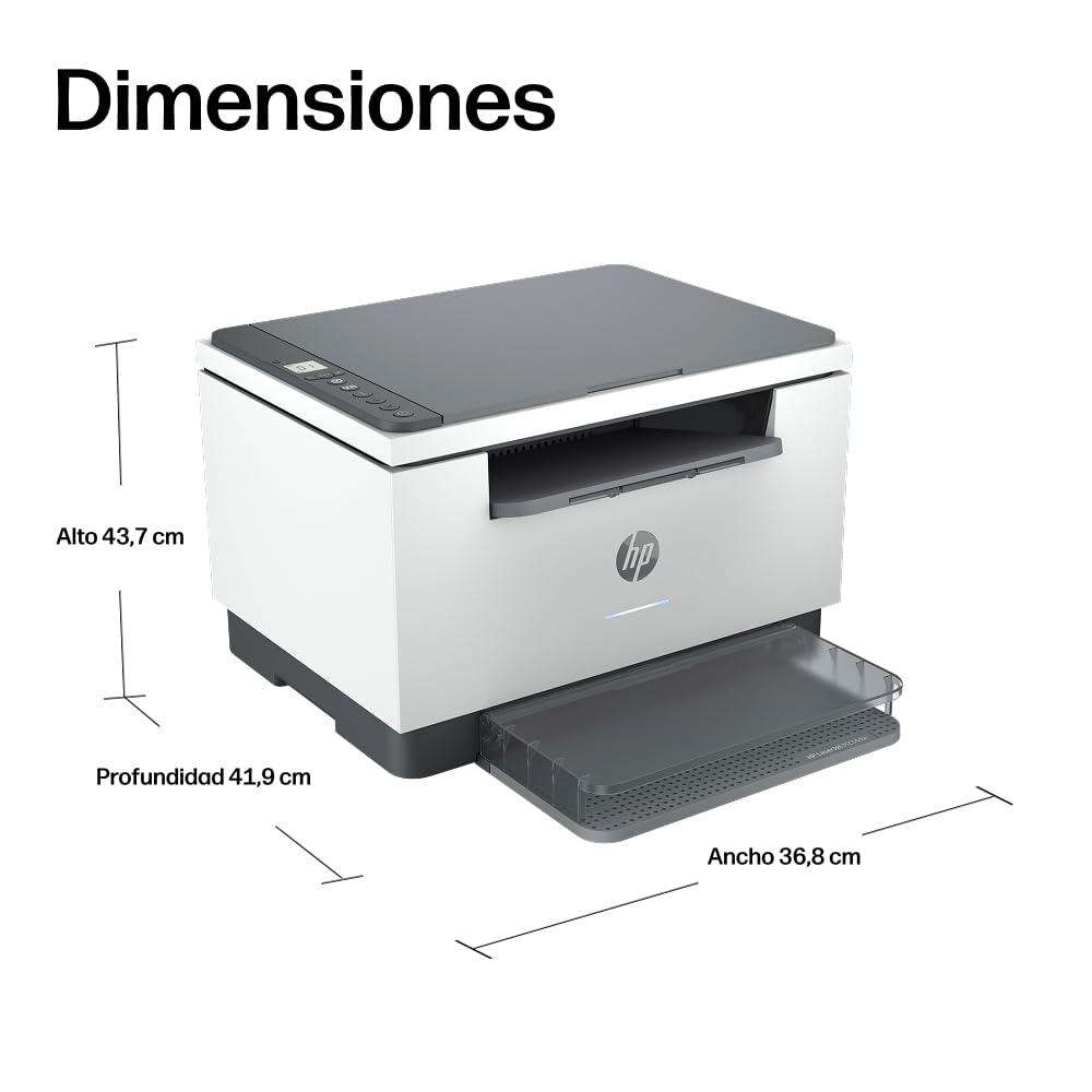 HP LaserJet M234dw Impresora Láser Multifunción Monocromo A4 Doble Cara Automática 29 ppm Wi-Fi Ethernet Blanca Gris