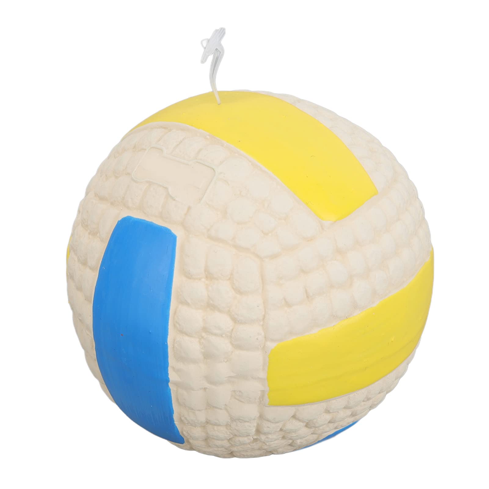 dsheng Heavy Duty Dog Toy Laughing Ball for Dogs 9.5cm Safe Latex for Small and Medium Large Dogs (Volleyball L)