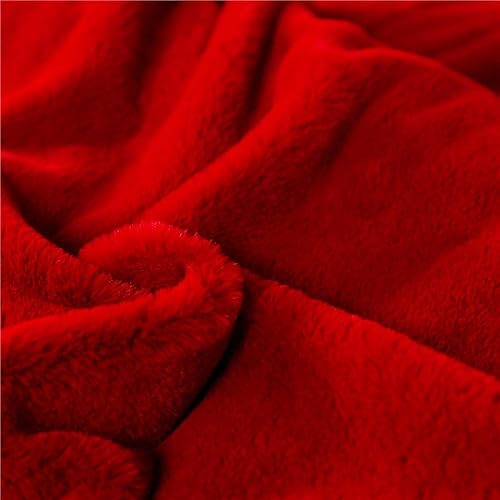 Miniatura 3 de Sábana bajera ajustable para otoñoinvierno, cálido protector de colchón de franela, antideslizante, de terciopelo cristalino, con volantes, color