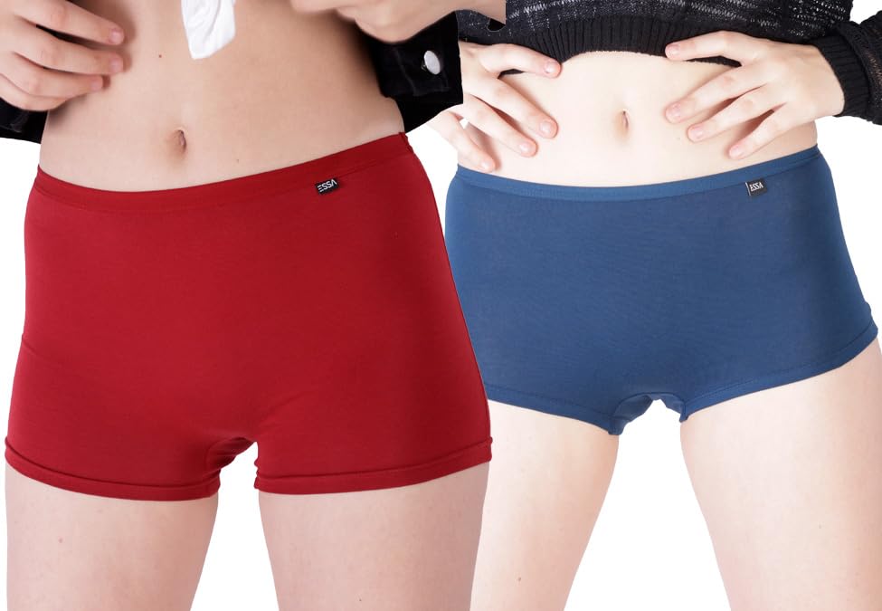 essa Miss Fit Women’s Cotton Boyshorts|Soft & Stretchy, Full Coverage Panties | Seamless Feel, Smooth Innerwear &Underwear|Comfortable for Women & Girls-picture-54