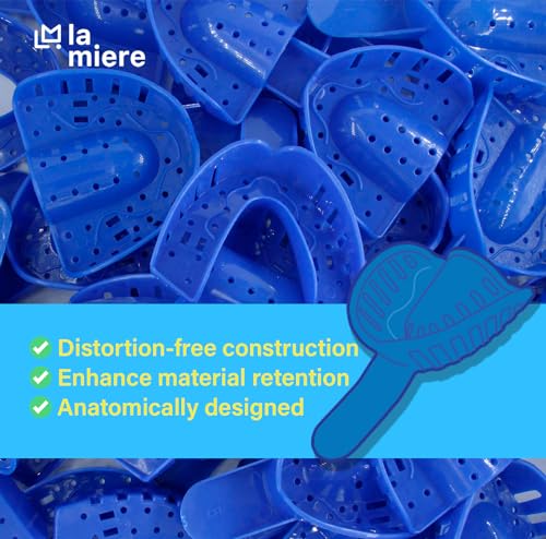 Image of #2, 120PC Tracking Spacer Plastic Dental Impression Trays Small Medium Large Upper-Left Lower-Right