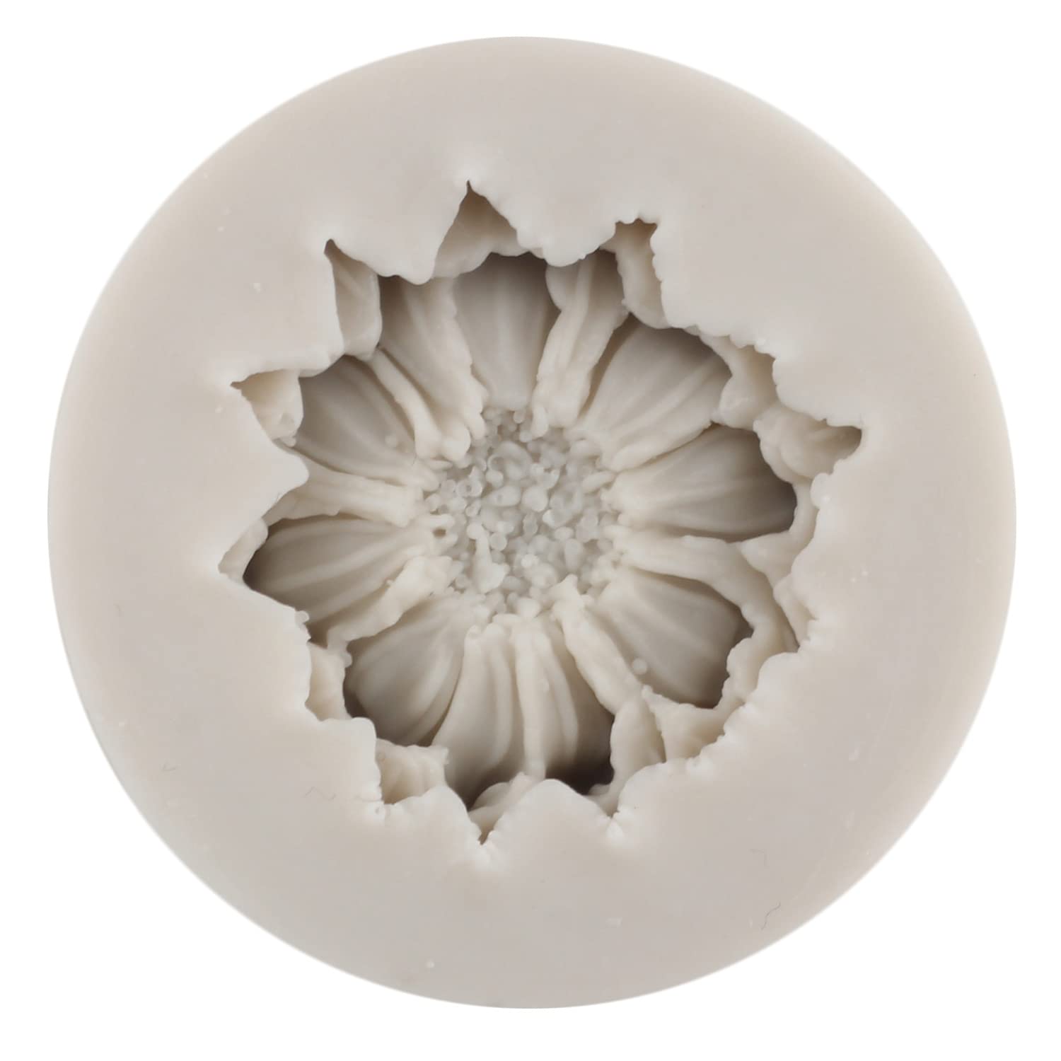 MYPRACS Chrysanthemum Flower Silicone Mould Flower Fondant Moulds Daisy Chocolate Candy Mould for Cake Decorating Cupcake Topper Polymer Clay Gum Paste Set of 6 - Image 4