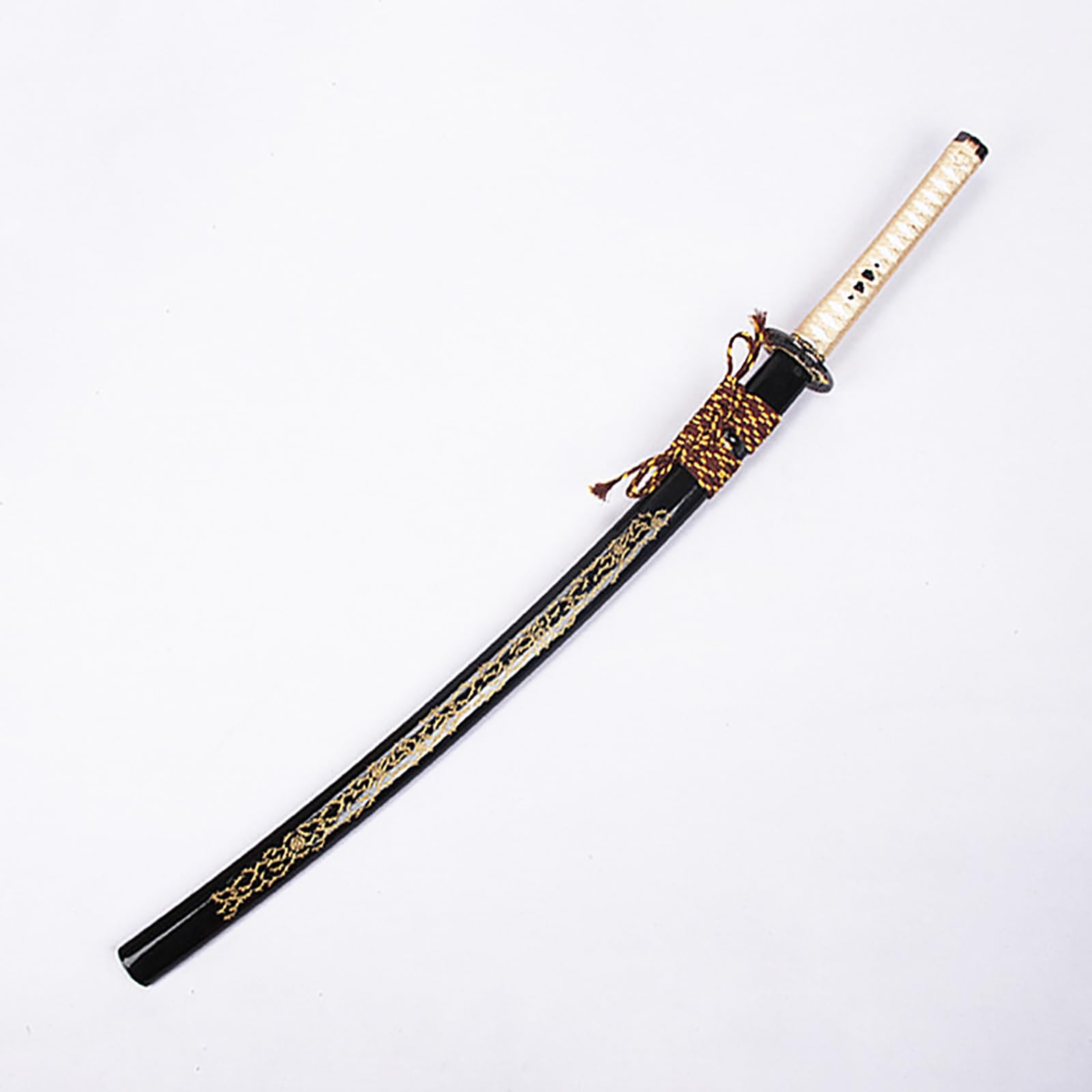 Katana de madera hecha a mano de 104 cm,espada de madera de anime de madera pesada,Bokken con vaina de madera maciza,para cosplay,decoración,Navidad,Halloween,exhibición,coleccionismo,artes marciales