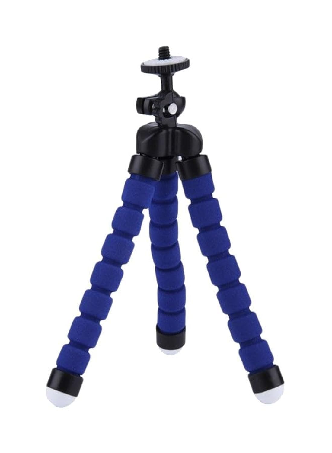 Portable Spong Flexible Mini Tripod Octopus Stand Mount Bracket Holder Monopod Blue Multicolored