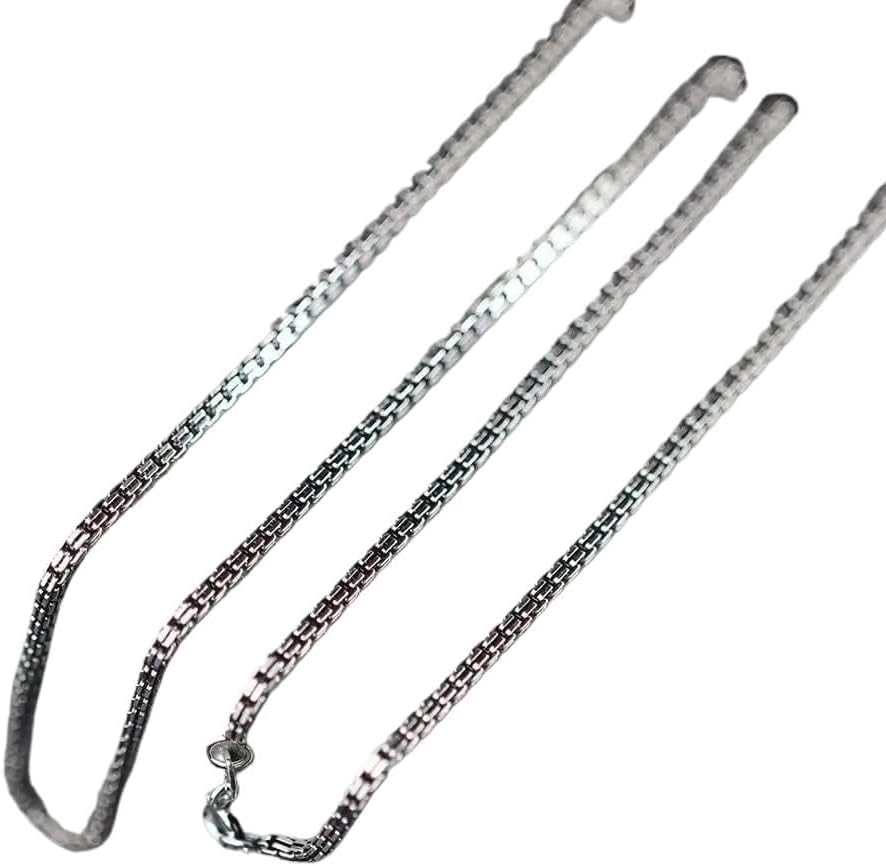 Collier femme S925 et sa chaîne double boîte pour illuminer votre style quotidien