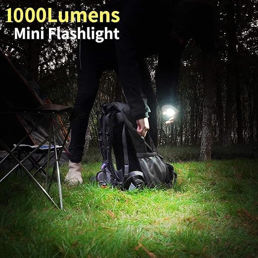 Image of 1Pack, Portable Rechargeable Magnetic LED 4Mode Work Light - Foldable 360 COB Lamp with USB Charging, Waterproof Inspection Flashlight for Mechanic, Garage, Home & Outdoor Use (COB)