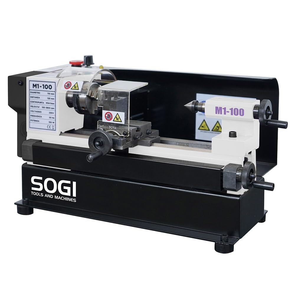 Tornio Da Banco Per Metalli SOGI M1-100 - Precisione 110x175mm - Foto 6