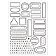 GLOBLELAND 21x29.7 cm Retro Etikettenränder Transparente Silikonstempel Vintage Rahmen Klare Stamps Etikett Buchstabe Silikonstempel Für Kartengestaltung DIY Prägung Journaling