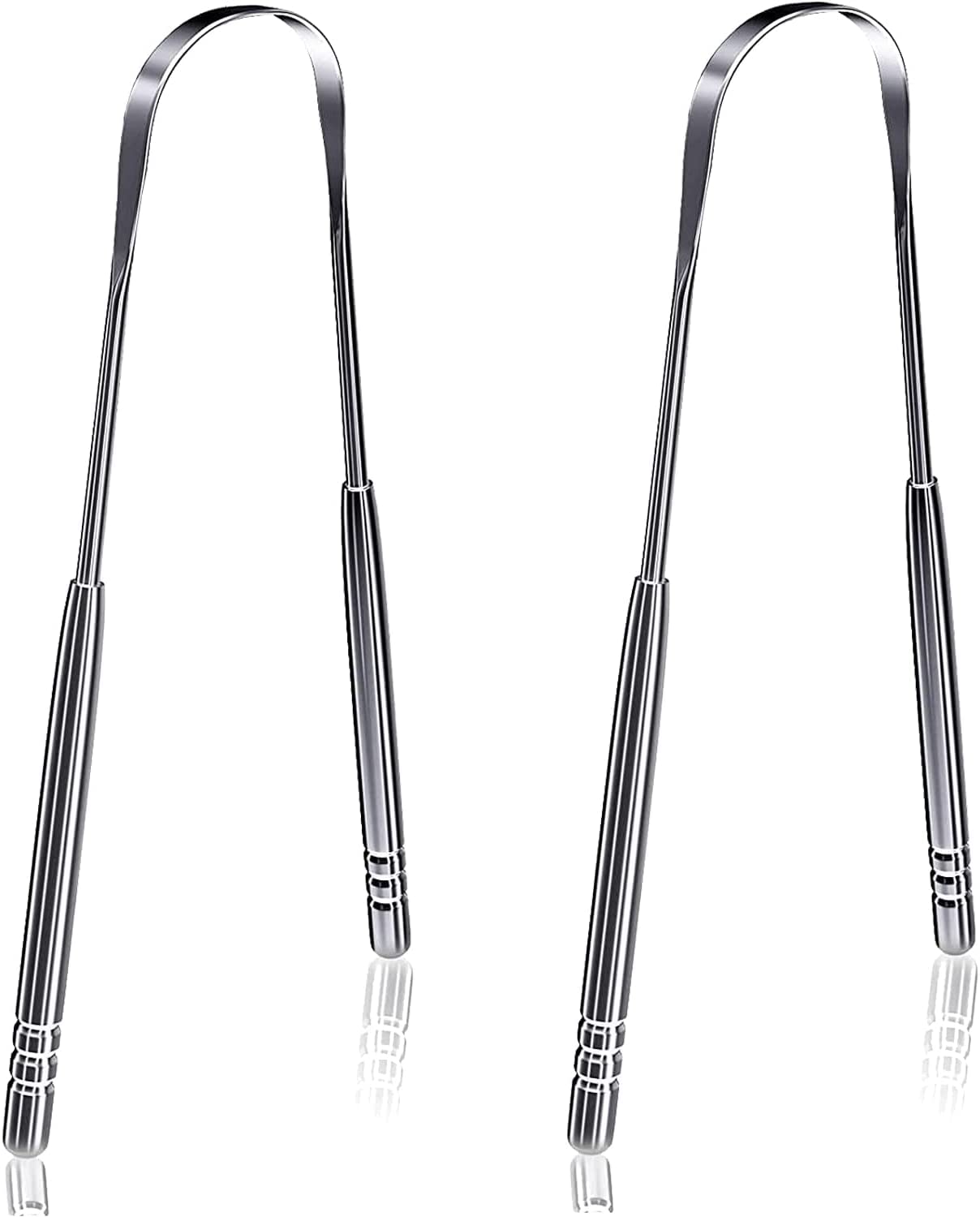Soulvinee�Tongue Scraper, 2 Pack-New Edition 100% Professional Stainless Steel Tounge Scrappers Great for Banishes Bad Breath and Maintains Oral Care, Tongue Cleaner for Adults and Kids-image-37