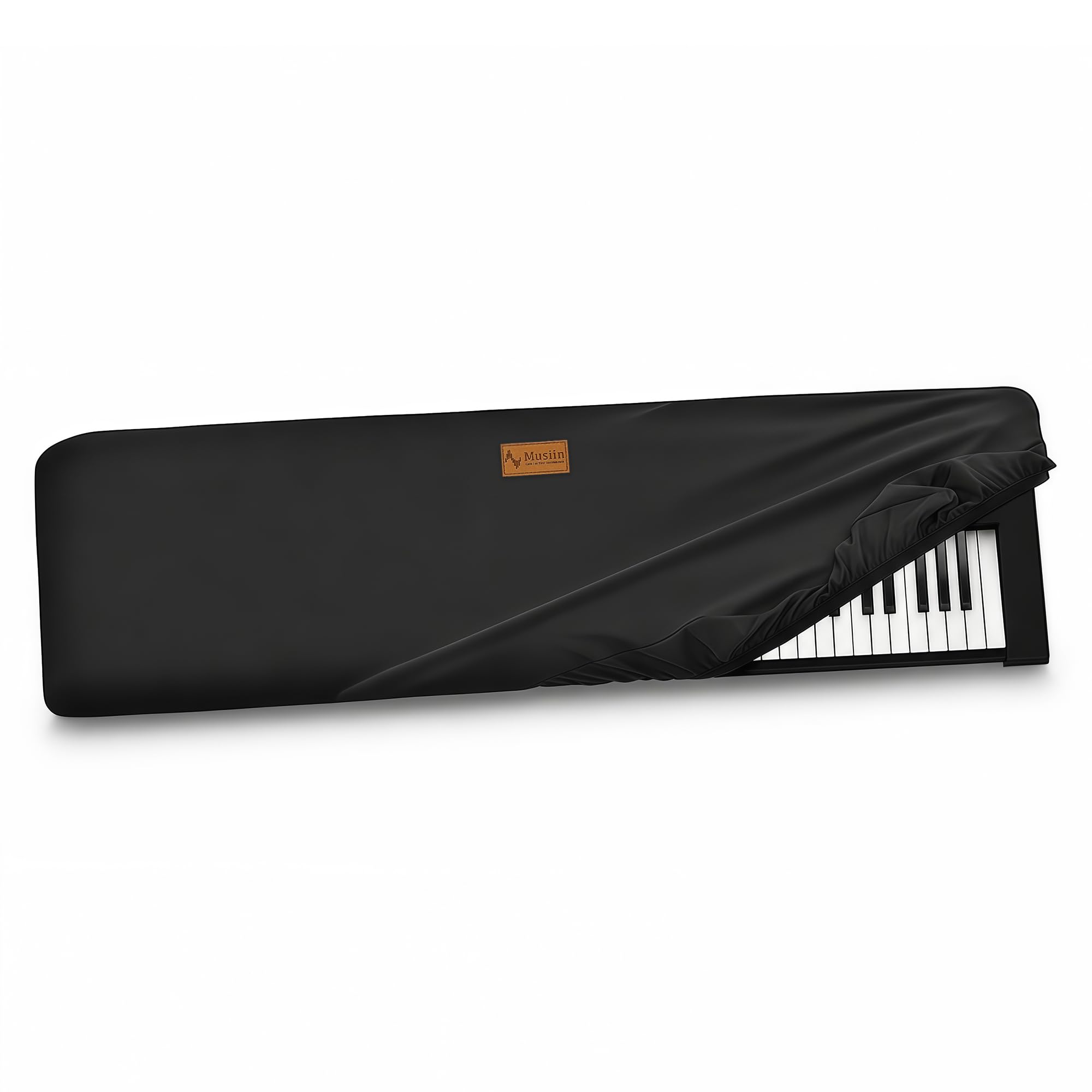 Musiin Housse anti-poussière pour clavier de piano et synthétiseur 88 touches, compatible avec Roland JUNO-DS88, FA-08, KORG KROME-88, KROSS 88MB, Chinlon, toucher doux et ajustement personnalisé