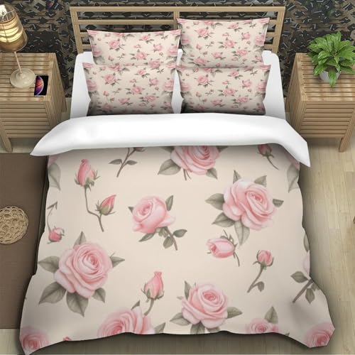 Housse de couette 3D effet ultra douce parure de lit zippée - 5
