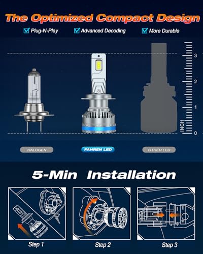 Fahren FAH7FX60829 2024 Upgraded H7 Fog Bulbs thumb #4