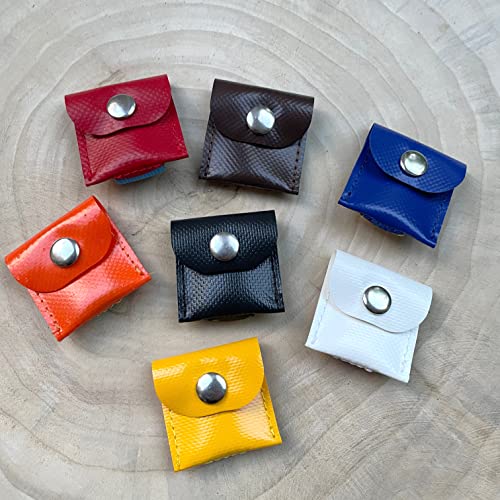 Hunde-Täschchen BENNY aus LKW-Plane | Viele Farbkombinationen | für die Hundemarke, Tassomarke oder Airtag von Apple | Handmade by Manufactica®