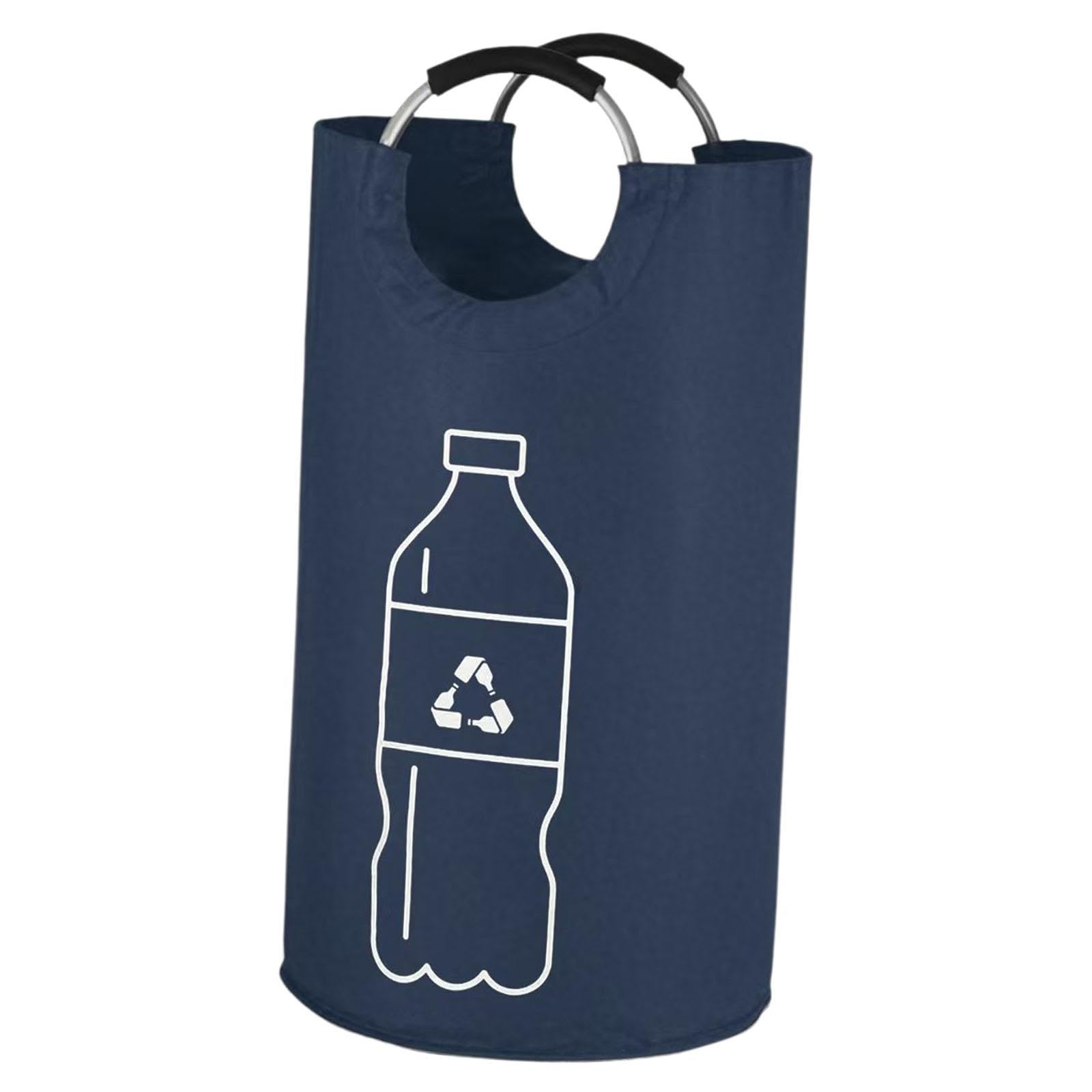 Cesto de Ropa Plegable de 82 litros, Versátil para Viajes, Hogar Y Dormitorio. Organizador de Ropa Independiente Que Ahorra Espacio, Azul Marino