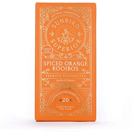 Sunbird Rooibos Spiced Orange Rooibos | Té Rojo con Naranja y Especias | 20 Bolsas de compostaje | Rare Premium Rooibos… - Imagen 7