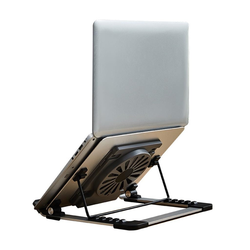 Ventola di raffreddamento per laptop, funzionamento silenzioso, base in lega di alluminio, dissipatore di calore tridimensionale da tavolo per un raffreddamento efficiente