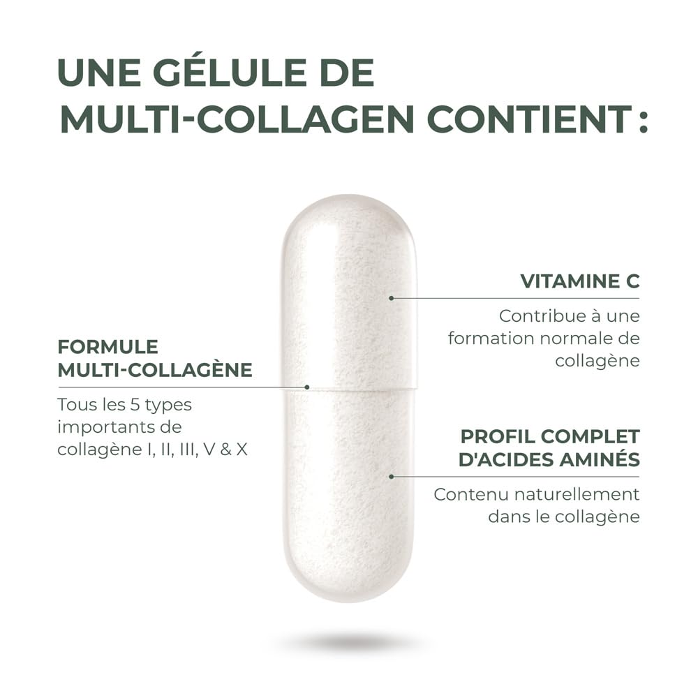 Primal Harvest Multi Collagen Supplement Types I, II, III, V & X Collagen Pills for Men & Women Dairy, Soy & Gluten Free 1 Pack 120 Capsules