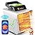 1500W Greenhouse Heater, Portable Outdoor Heater with APP Control & Smart Control Panel,2S Fast Heating Heater for Greenhouse Patio, Garage, Grow Tent, Flower Room, Outdoor Heater