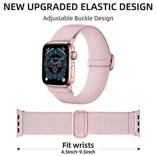 Image of DaQin 3 Pack Stretchy Solo Loop Compatible with Apple Watch Bands Men Women