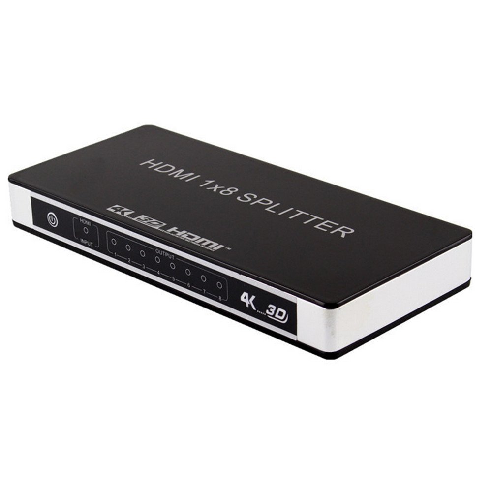 Rozdzielacz HDMI, 4K, 2K, 3D, 1 x 8, 1 x wejście, 8 x wyjście