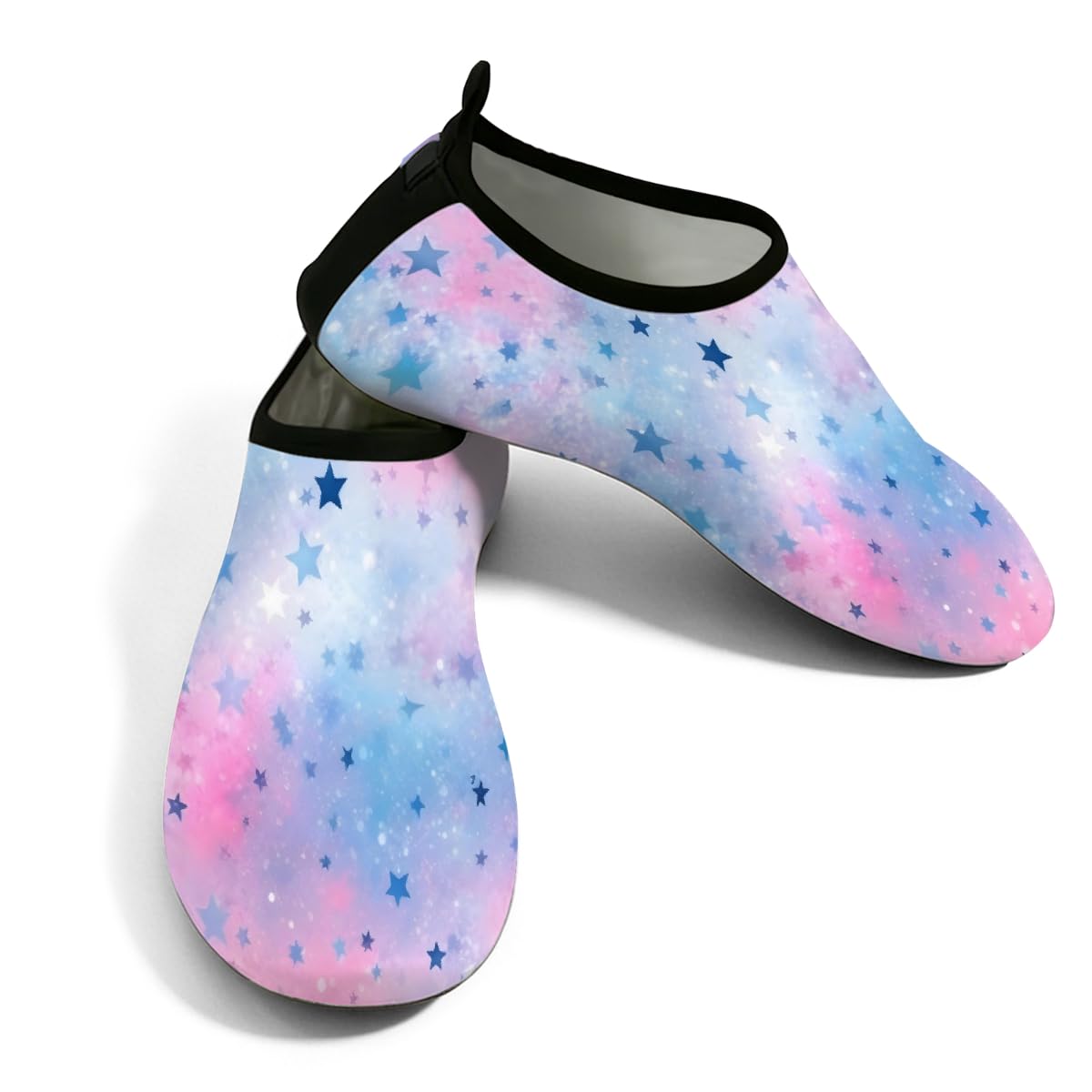 Zapatos deportivos acuáticos para hombre y mujer unisex con diseño de arco iris y estrellas 7