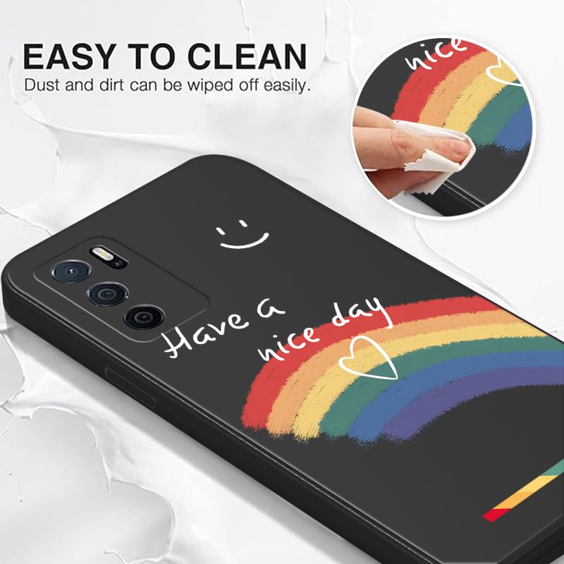 WOKEZ Telefonfodral Oppo A98 - Regnbågsmönster, Ultratunn Skydd