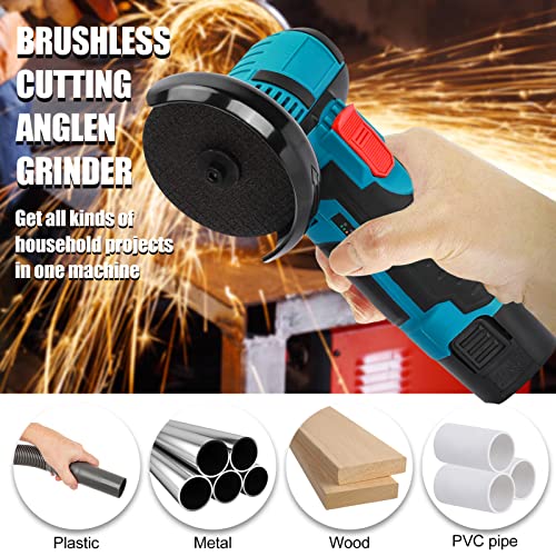 Mini-Winkelschleifer Akku Flex,12 V, 19500 U/min, mit 2 Batterien und 2 Diamanttrennscheiben zum Schleifen und Schneiden. – Bild 3