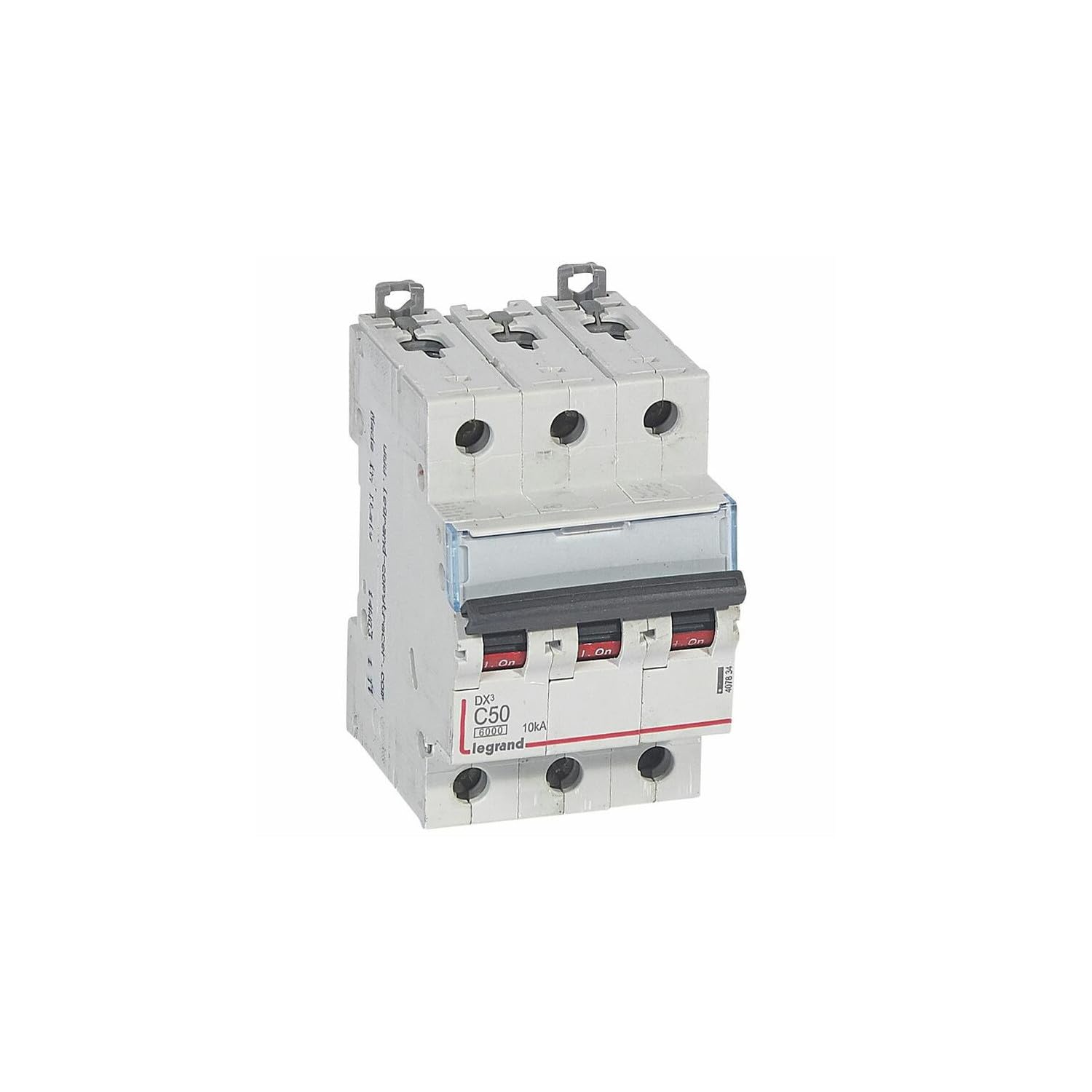 Legrand Dx3 Disjoncteur Triphasé 50A 3P Courbe C 6/10kA à Vis