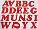 DIY 2-Inch Iron-On Letters in Red