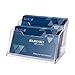 Hamosky Business Card Case Holder, 2 Tier Clear Business Card Holder Display, Plastic Business Card Stand Business Card Organizer for Office(1 Pack)