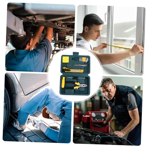 Kit de herramientas combinado para el hogar y auto 12 piezas miniatura 6