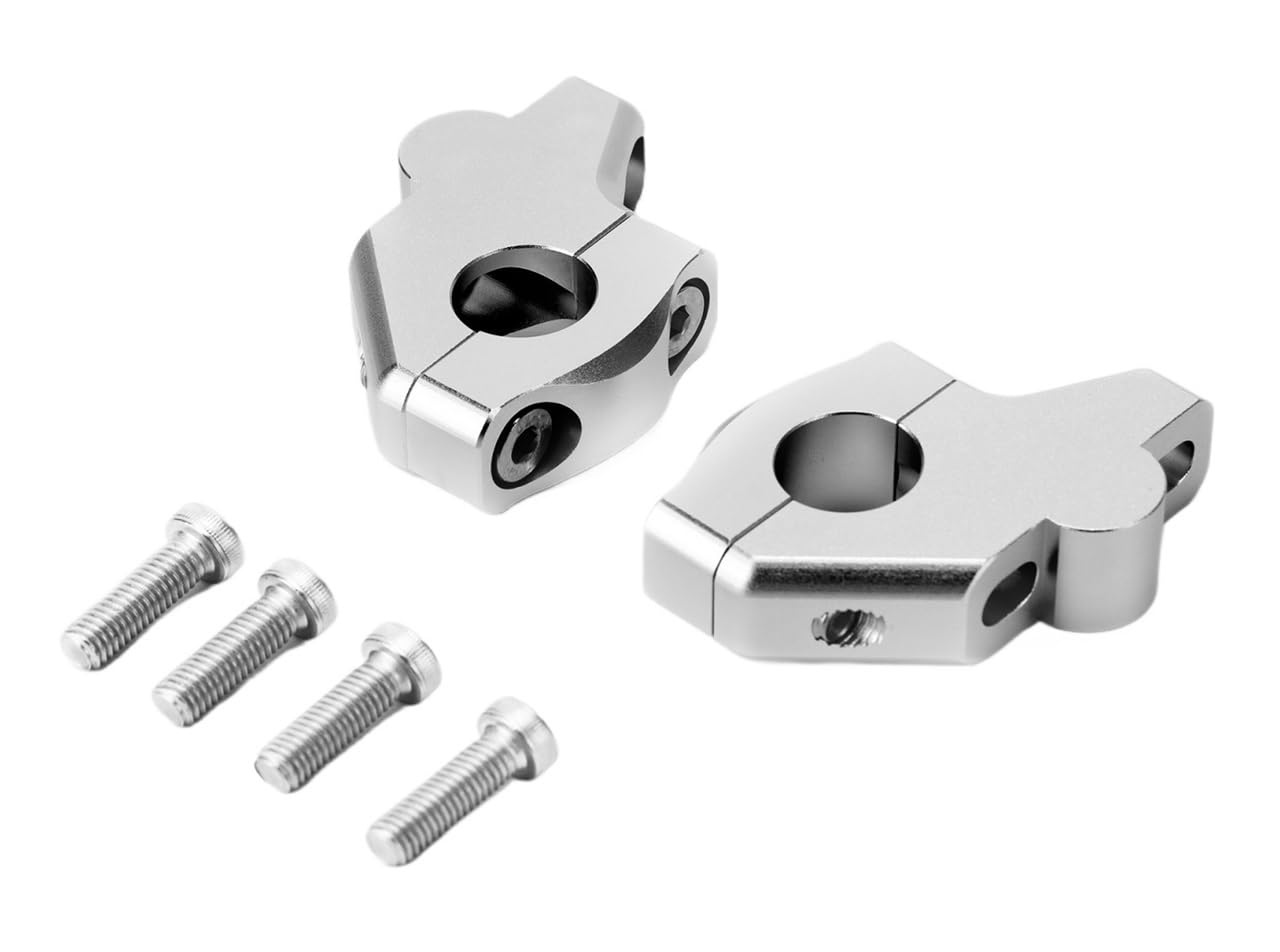 Riser Guidon Moto Adaptateur Rehausseurs De Guidon Décalés 22 Mm (7/8") pour Bandit GSF250, 400, 600, 650, 750, 1200 Et 1250 - Accessoires Remplaçables